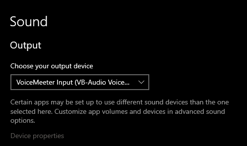 Windows Default Audio Selection